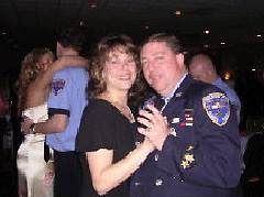 Couple dancing at DJ party