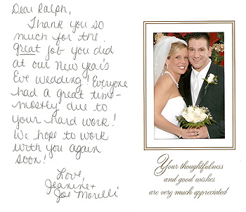 Picture of bride and groom testimonial
