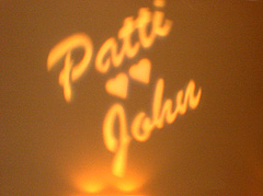 DJ party names in lights